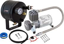 Vixen Horns 0.5 Gallon (2 Liter) Train/Air Horn Tank with 150 PSI Compressor Onboard System/Kit 12V VXO8805