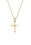 Elli Necklace Ladies Cross Pendant Star Engraving Faith in 925 Sterling Silver