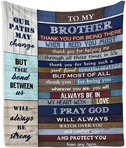 Mubpean Gifts for Brother, Brother Gifts Blanket 60"x50", Brother Gifts from Sister, Big Brother Gift, Brother Birthday Gift, Birthday Gifts for Brother, Brother Gifts Christmas,Best Brother Ever Gift