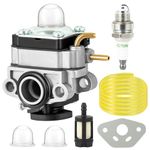 Gokbuy 753-06258A Carburetor for MTD 753-06258 Ryobi RY251PH RY252CS RY253SS RY254BC 2 Cycle 25cc Gas Craftsman String Trimmer Cultivator 307160001 316299372 316773800