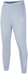 NORTHYARD Men's Athletic Running Joggers Lightweight Workout Gym Pants Jogging Pants Mesh Sweatpants Lightgrey XL