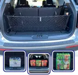 Envelope Style Trunk Mesh Cargo Net For Ford Explorer Base ST XLT 2020 - 2023 - Car Accessories - Premium Trunk Organizers and Storage - Cargo Net for SUV - Vehicle Carrier Organizer for Ford Explorer