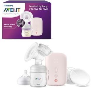 Philips Avent - Tire-lait électrique simple, qualité hospitalière, libération rapide du lait avec une sensation naturelle, facile à nettoyer et à assembler, modèle SCF395/11 (L'emballage peut varier)