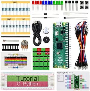 FREENOVE Basic Starter Kit for Raspberry Pi Pico (Included) (Compatible with Arduino IDE), 313-Page Detailed Tutorial, 142 Items, 48 Projects, Python C Code