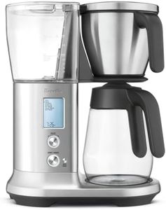 Breville The Precision Brewer Glass Coffee Maker with Glass Carafe, Brushed Stainless Steel, BDC400BSS