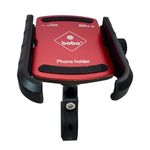 BOBO BM4 Jaw-Grip Waterproof Bike/Motorcycle/Scooter Mobile Phone Holder Mount, Ideal for Maps and GPS Navigation (Red)