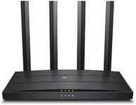 TP-Link AX1500 Dual-Band Gigabit Wi-Fi 6 Router, Gigabit Ports, up to 1.5 Gbps, WPA3 Security, Boosted Coverage, Easy Setup & Use, Tether App Control, Gaming & Streaming, Smart Home (Archer AX12)