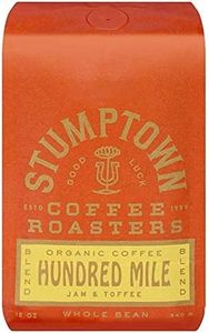 Stumptown Coffee Roasters Hundred Mile Whole Bean Organic Coffee, 12 Ounce Bag, Flavor Notes of Jam and Toffee