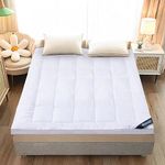 Kuber IndustriesMattress Topper/Padding|Mattress for Comfortable Sleep 6 x 6 Feet|WHITE