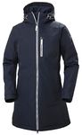 Helly Hansen Women's Long Belfast Winter Waterproof Windproof Breathable Jacket, 597 Navy, 3X-Large