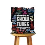 KUIYAIBroadway Musical Inspired Gift Musical Theatre Canvas Shopping Bag Tote Bag(yourself warned)