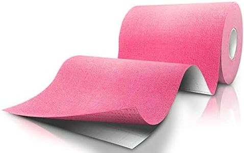Kinesiology Tape Extra Wide 4" x 16.4' Roll - Physio Athletic Roll Medical Kinetic Knee Taping - Sports Kt Shoulder Wrist Tapes. Kinesio-logy Taping Guide - Breast Waterproof Tex Rock Roll Pink