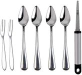 Grapefruit Spoons, Grapefruit Knife with Fruit Forks (7 PCS)