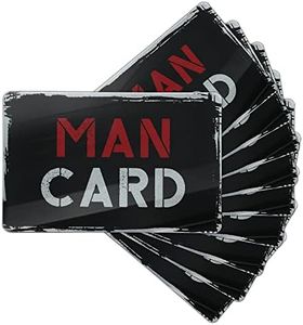 Klutzy Cards Man Card (10 Pack) – Funny Gag Gifts for Men, Boyfriend, Dad & Teen Boys – Credit Card Sized Wallet Insert