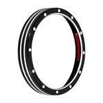 YHMTIVTU Motorcycle Gauge Speedometer Trim Ring Cover Fit for Sportster 883 1200 48 Dyna Street Bob