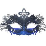 Geek-M Women/Men Masquerade Metal Masks Venetian Halloween Costume Mask Mardi Gras Mask (Blue)