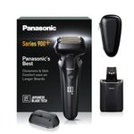 Panasonic ES-LS9A Wet & Dry 6-Blade Electric Shaver for Men - Precise Clean Shaving with Cleaning & Charging Stand