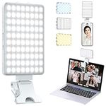 Singwil Selfie Light, 80 LED Rechargeable Phone Light Clip, 3 Lights & Infinite Adjustment Modes, 5000mAh Selfie Light for iPhone, Phone, Ipad, Laptop, Tiktok, Makeup, Live Stream, Vlog