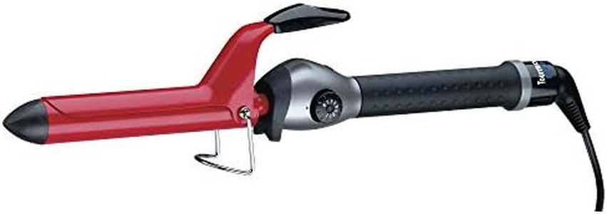 BaBylissPRO Tourmaline and Ceramic Curling Iron, 1 Inch barrel ,Black and Red