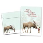 Tree-Free Greetings Happy Holidays Cards and Envelopes, Winter Card Set, 5 x 7 Inch Cards, Winter Box Set of 10, Magic and Wonder, (HB93540)