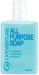 Lifeventure All Purpose Biodegradable and PH balanced Bottled Soap Ideal For Travel, Camping And Wilderness, Blue, 100 ml