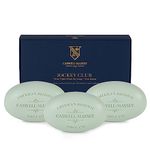 Caswell-Massey Triple Milled Heritage Jockey Club Three-Soap Set, Natural Bar Soap for Men & Women, Moisturizing Body & Face Soap, 164g (3 Soap Bars)