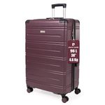 Pierre Cardin ABS Hard Shell 30 Inch Suitcase - Travel Luggage with 8 Spinner Wheels | Telescopic Drag Handle | Hard Sided Suitcases Weighing 4.6 kg Cap 96L Height 76.5 cm CL889 (Large)