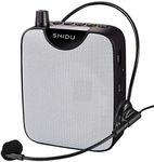 SHIDU M500 Portable Voice Amplifier, 10W Mini PA System with Microphone, Rechargeable, Ideal for Tour Guide, Teacher, Coaching, 15000 sq ft Coverage, 8-10 Hours Battery Life