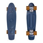 Retrospec Quip Skateboard 22.5" | Classic Retro Plastic Cruiser Complete Skateboard | Compact Board w/Grippy, Molded Waffle Deck