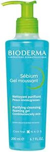 Bioderma Sébium Foaming Gel Pump, Gentle Face Cleanser, Makeup Removing Cleanser, Skin Purifying Face Wash for Combination to Oily Skin, 6.76 Fl Oz
