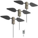 Lucky Duck Spinning Wing Motion Duck Decoys for Hunters, Field Flashers, 3-Pack