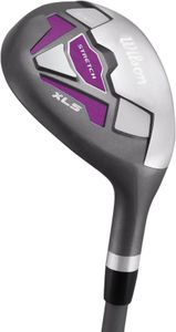Wilson Women’s Beginner Golf Set, 9 Clubs with Cart Bag – Left Hand, White/Grey/Purple