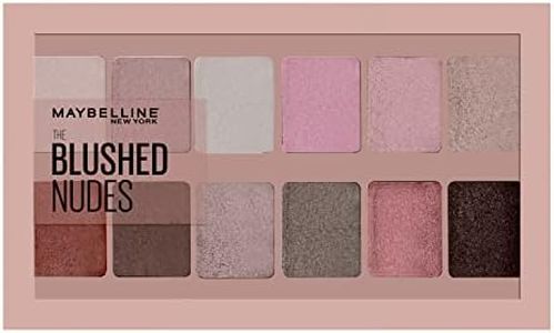 Maybelline New York Blushed Nudes Eyeshadow Palette - Nude, Blush & Plum, Blushed Nudes