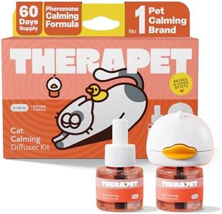 TherapetMD 60-Day Cat Calming Diffuser - Cat Pheromone Diffuser for Stress, Pee Spraying, Cat Fighting, Aggression, Excessive Meowing & Scratching - 60-Day Refill Included