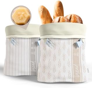 Nectar & Nest Reusable Beeswax Bread Bags for Homemade Bread & Sourdough – XL Eco-Friendly, Natural, Food-Safe Storage Bag to Keep Loaves Fresh Longer – Sustainable, Zero Waste