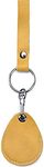 RFID Key Fob Holder Key Chains NFC Smart Key Tag RFID Pod ID card protector common access card cover, Apricot Yellow, Large