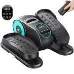 MERACH Under Desk Elliptical, Ellipse Leg Exerciser Electric as Seen on TV for Seniors with Remote Control & 12 Adjustable Speeds, Quiet Portable Seated Pedal Exerciser Machine for Home - Blue