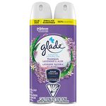 Glade Air Freshener Room Spray, Tranquil Lavender & Aloe, Fragrance Infused with Essential Oils, with 100% Natural Propellant, 2 Pack, 2 x 235g