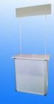 Premium Promotion Counter Table Kiosk Aluminum Frame Display Supermarket Demo Trade Show Exhibition Displayo Pop up Booth