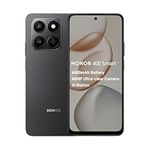HONOR 400 Smart,5G Unlocked Mobile Phones,6.77-Inch 120Hz Eye Comfort Display,6350mAh Battery,50MP Ultra-clear Camera,Instant AI Button,4GB+256GB,5-star Drop Resistance,Dual SIM, Android 15,Black