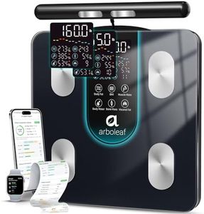 arboleaf Smart Scale for Body Weight, Dual-Frequency 8-Electrode BIA