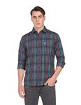 U.S. POLO ASSN. Men's Tailored Fit Shirt (USSHT0816_Teal L)