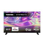 Toshiba 43”UV1563DB 4K Smart VIDAA TV, Ultra HD, HDR10, Freely, Disney+, Prime Video, Netflix, Dolby Audio Processing and Vision, Works with Alexa and Google Assistant, VIDAA Voice 2025