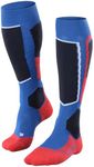 FALKE Men's SK2 Wool Ski Socks, Blue (Olympic 6940), 12.5-13.5, 1 Pair