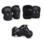 Boldfit Cycling Protection Kit, for Adult, Knee Guard & Elbow Pad for Boys, Girls, Pad, Wrist Cycle Protection for Men, Adults & Boys