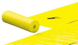 Underlay Laminate Flooring Yellow 2mm Thick for Acoustic Comfort LVT Hard Wood Laminate Flooring Build in Moisture Barrier Great Sound & Heat Insulation(Roll Dimension: 10m×1m) (Without Hole)