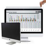 20 inch Computer Privacy Screen Filter for Widescreen Display Monitor by AirMat - Premium Anti Glare Protection for Data Confidentiality