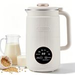 8-in-1 Nut Milk Maker, 1200ml Automatic Soy & Plant-Based Milk Machine | Self-Cleaning & Keep Warm | Homemade Almond, Oat, Cashew Milk, Soups & Juice