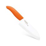 Kyocera Revolution Series 5.5-Inch Santoku Knife, Orange