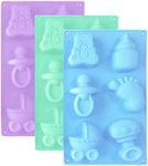 3 Pack Baby Shower Party Silicone M